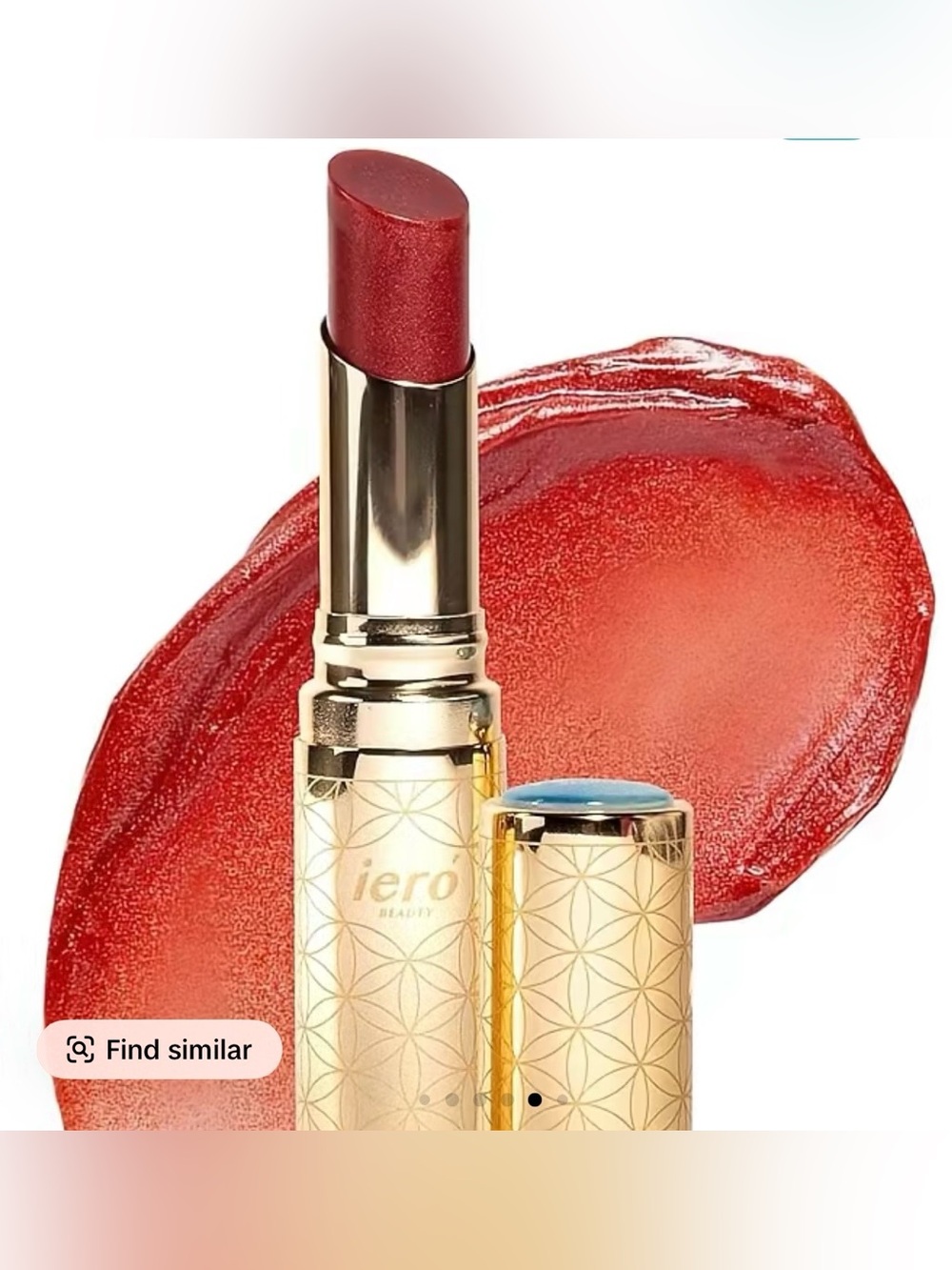 iero beauty lip comforter 3 in 1 lip balm, serum, plumper in shade BLOODMOON new